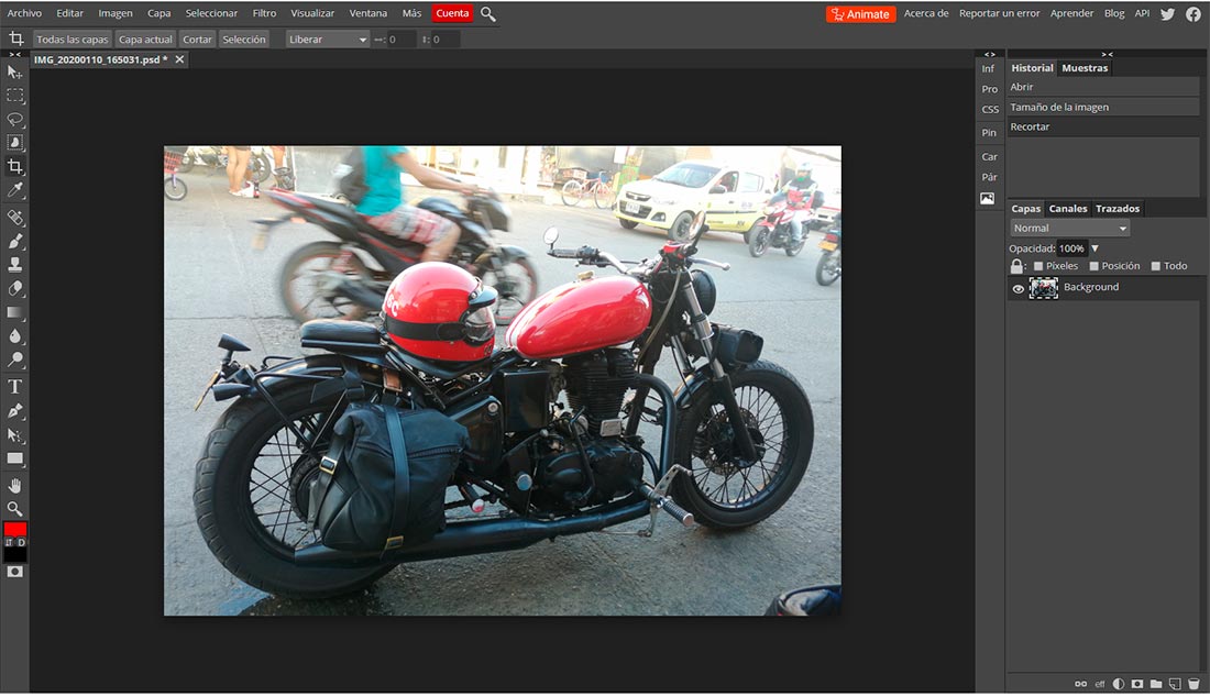 Photopea: una alternativa online a Photoshop