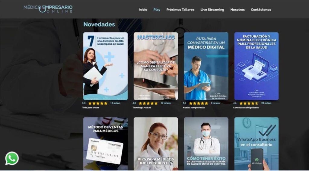 Médico Empresario Online plataforma con la que Be Your Brand apunta a ser el Coursera del sector salud