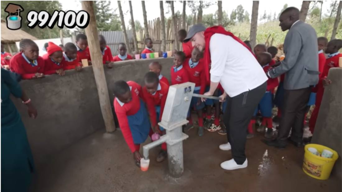 Mr. Beast el youtuber que donó 100 pozos de agua a África