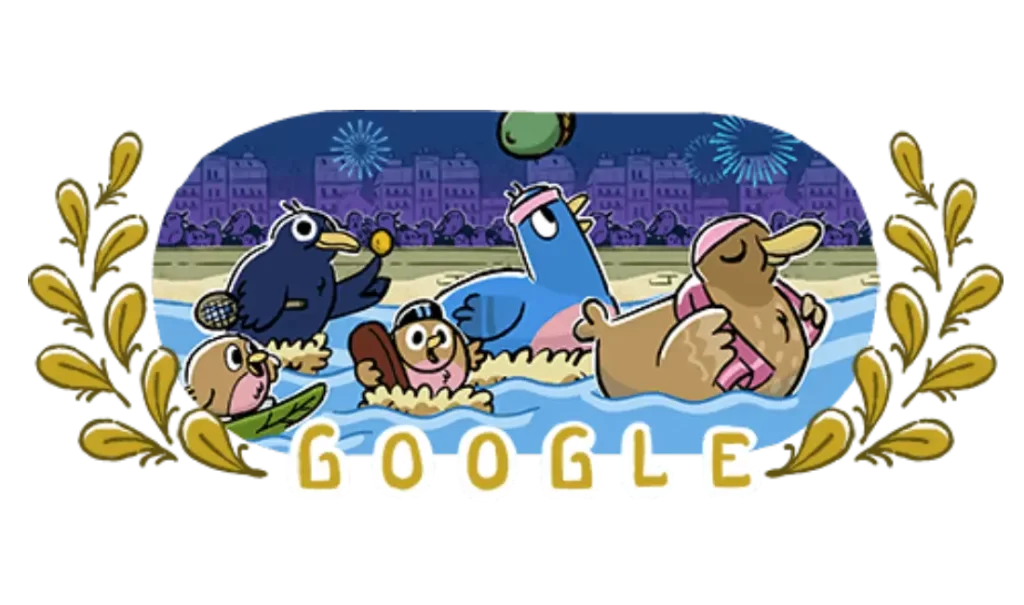 El Doodle celebrando los Juegos Olímpicos de París 2024