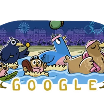 El Doodle celebrando los Juegos Olímpicos de París 2024