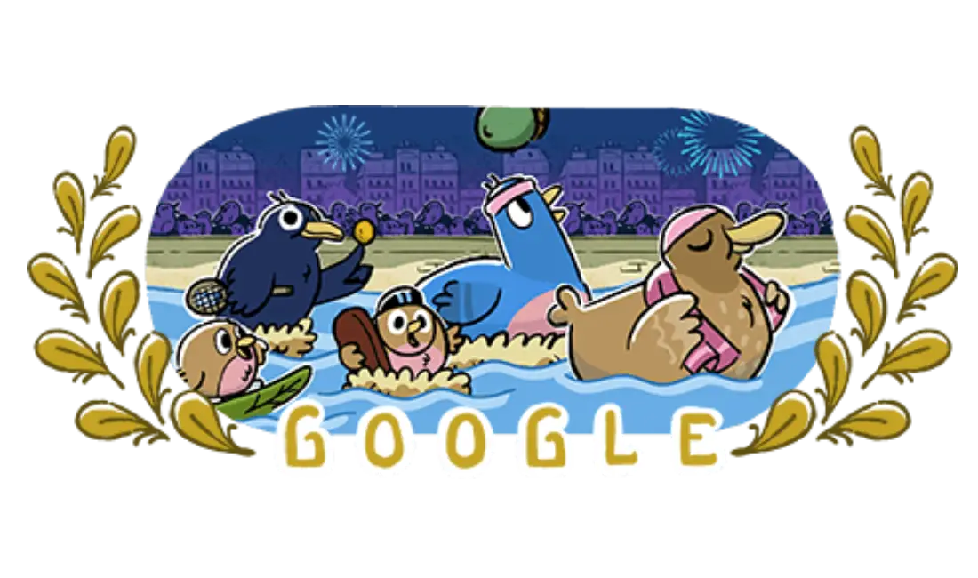 El Doodle celebrando los Juegos Olímpicos de París 2024