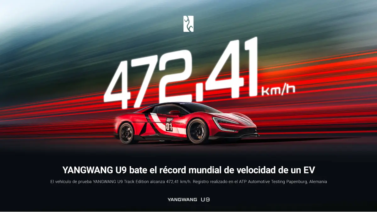 YANGWANG U9 establece un nuevo récord mundial de velocidad para vehículos eléctricos