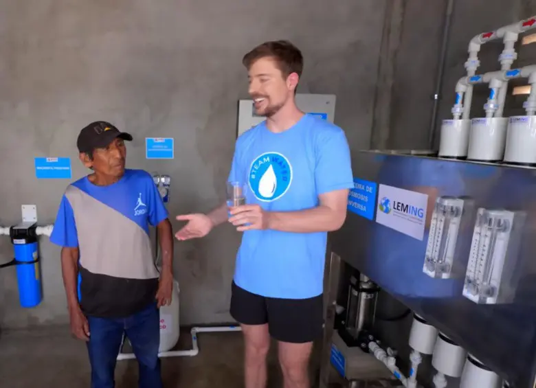 MrBeast lleva agua potable a La Guajira