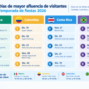 Días clave del comercio en Colombia para Navidad 2026